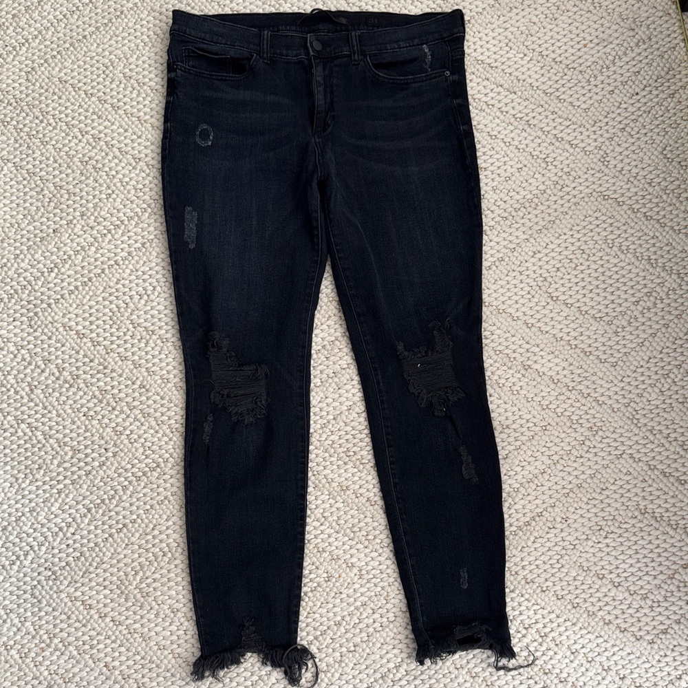 Nordstrom Distressed Dark Blue Women Jeans